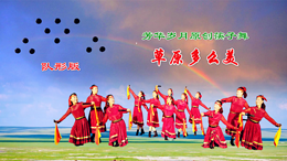芳华岁月广场舞草原多么美-原创筷子舞 12人队形版附同步队形图