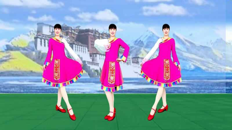 惠汝广场舞玛尼情歌-原创热门舞曲藏族舞附教学