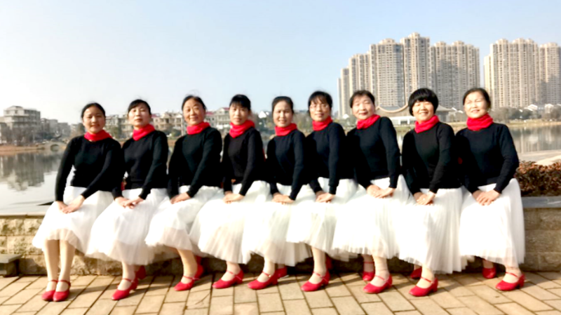 乔茜广场舞故乡情-优秀团队--江西婷之舞团队演示