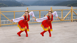 山东莲雨荷广场舞拉萨夜雨-原创藏族舞蹈附教学