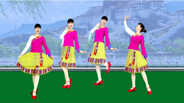 惠汝广场舞情歌呀啦嗦-原创欢快藏族舞附教学