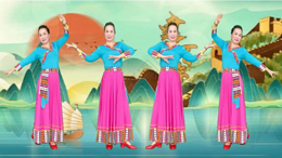 卢清秀广场舞再唱山歌给党听-庆建党百周年藏族舞附教学
