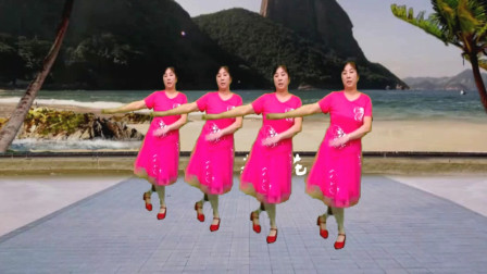高安迷采广场舞荞麦花-秧歌步子舞，好听的音乐，王二妮演唱经典歌曲