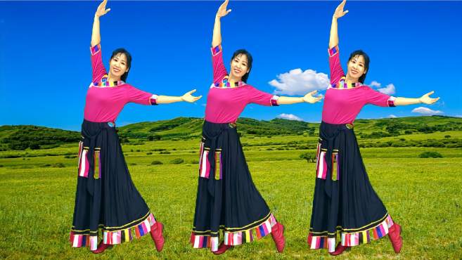 阿采广场舞最美西藏-大气优美，舞出美丽好身材