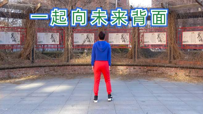 北京慧文广场舞一起向未来-背面演示完整版，编舞:格格
