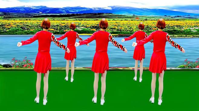 广州红色枫叶广场舞可可托海的牧羊人-背面演绎不同版本一样精彩