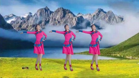 美久广场舞幺妹住在十三寨-民族风格舞蹈秧歌步活泼动感